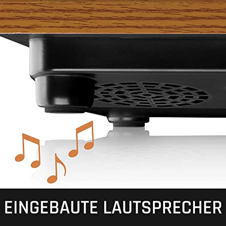 Lenco Plattenspieler LS-10 - Plattenspieler mit integrierten Lautsprechern - Holz – Bild 5