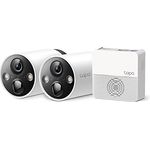 TP-Link Tapo C420S2 Überwachungskamera Aussen, 2K Hochauflösung, 5200mAh wiederaufladbarer Akku, Vollfarb-Nachtsicht, Intelligente Identifikation, microSD-Karte und Cloud-Speicher, 2-Cam-Set