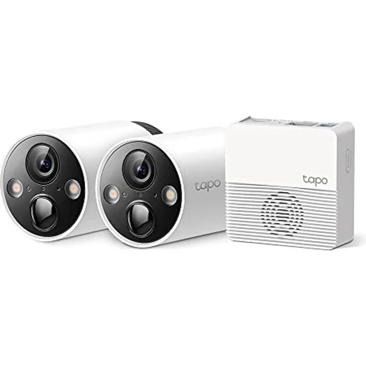 TP-Link Tapo C420S2 Überwachungskamera Aussen, 2K Hochauflösung, 5200mAh wiederaufladbarer Akku, Vollfarb-Nachtsicht, Intelligente Identifikation, microSD-Karte und Cloud-Speicher, 2-Cam-Set