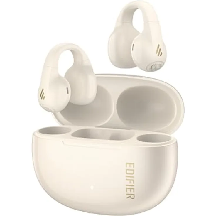 Edifier R1 Open-Ear True Wireless Earbuds, Bluetooth 5.4, 28 Std. Akku, AI Clear Calls, IP56, Weiß