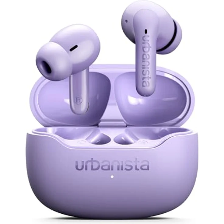 Urbanista Palermo, True Wireless Stereo Kopfhörer mit 32 Stunden Akku und aktiver Geräuschunterdrückung, Violett – Bild 1