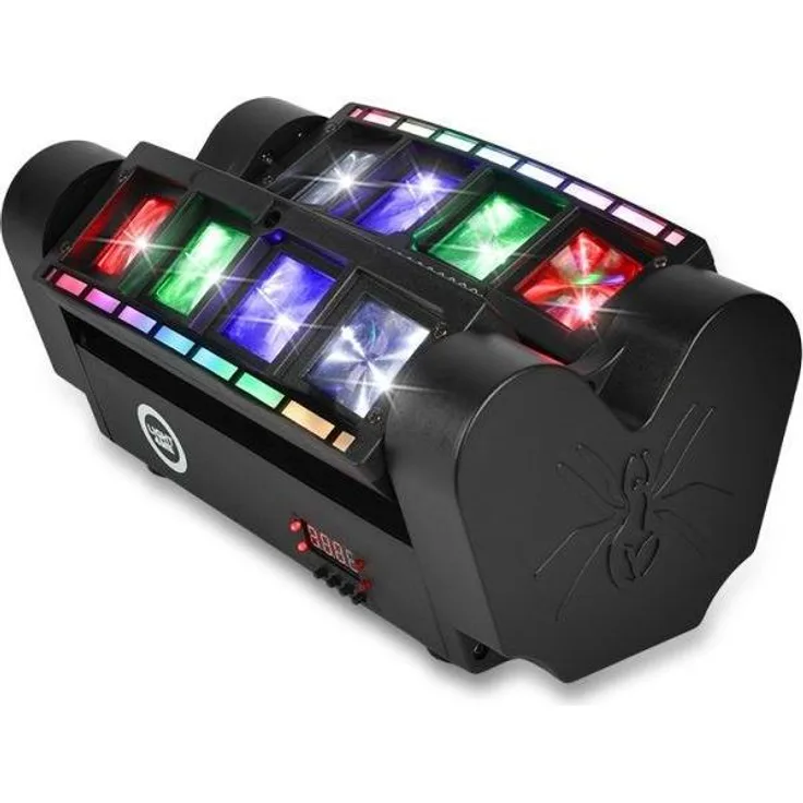 No Name LIGHT4ME SPIDER STRIPE LED-Effekt-Disco-Stroboskop, 30 W, DMX-kompatibel, Schwarz