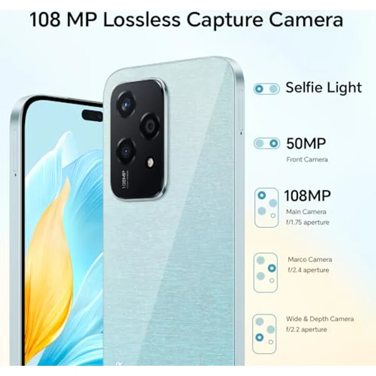HONOR 200 Lite 256 GB Midnight Black Dual SIM – Bild 2