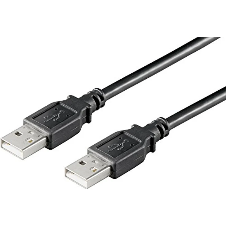 Ewent Kabel USB 2.0 Typ A-A männlich-männlich, doppelt geschirmt AWG 28 in Kupfer, Schwarz 3.00 m schwarz – Bild 2