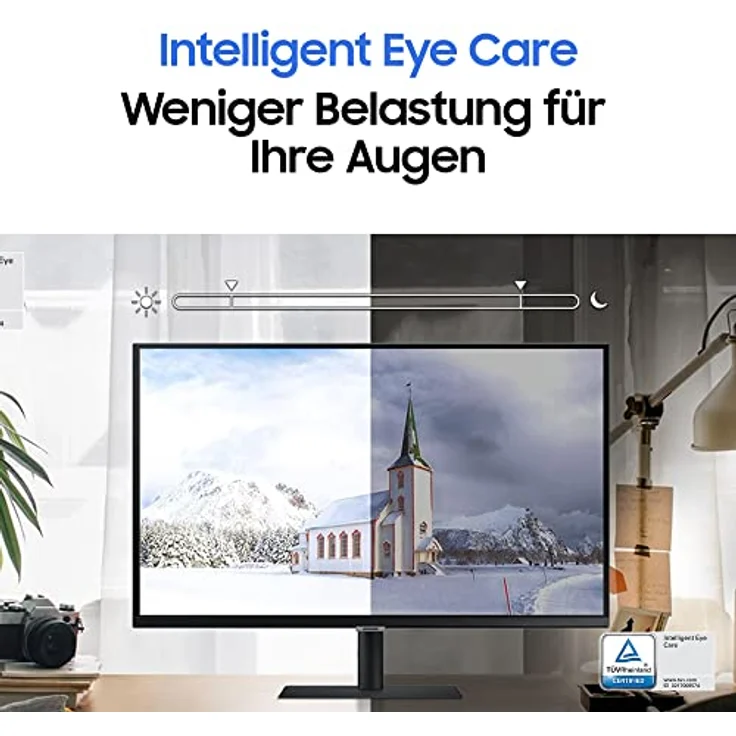 Samsung ViewFinity S6U Business Monitor, 32 Zoll, VA-Panel, 2.560 x 1.440 Pixel, Freesync, 75 Hz, 5 ms, USB-C 90W, Pivot, Schwarz – Bild 5