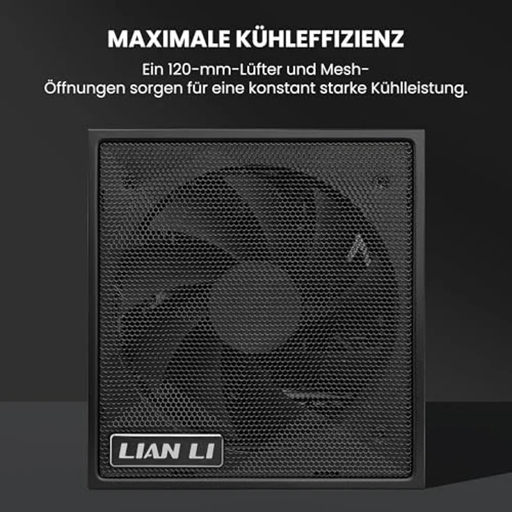 Lian Li SX Series 1.200 Watt Netzteil, 80 PLUS Platinum, vollmodular, PCIe 5.1, ATX 3.1, schwarz – Bild 4
