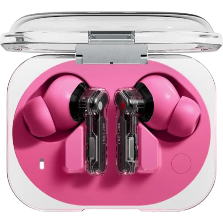 Nothing Ear (3a) Klangausgleichende Ohrhörer, 45 dB Hybrid ANC, 12 mm Treiber, 6 Mikrofone für klare Anrufe, transparente Optik – Bild 1