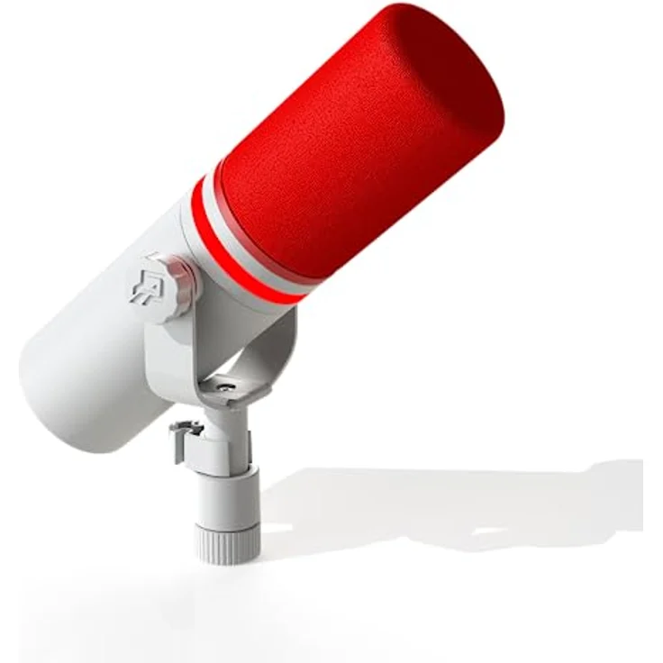 Beacn Mic Foam Windscreen, Mikrofon-Schaumwindschutz in Rot, inklusive Basiring für sicheren Sitz – Bild 2