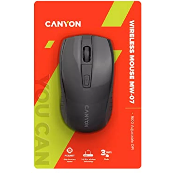 CANYON Kabellose Maus MW-7 schwarz – Bild 5
