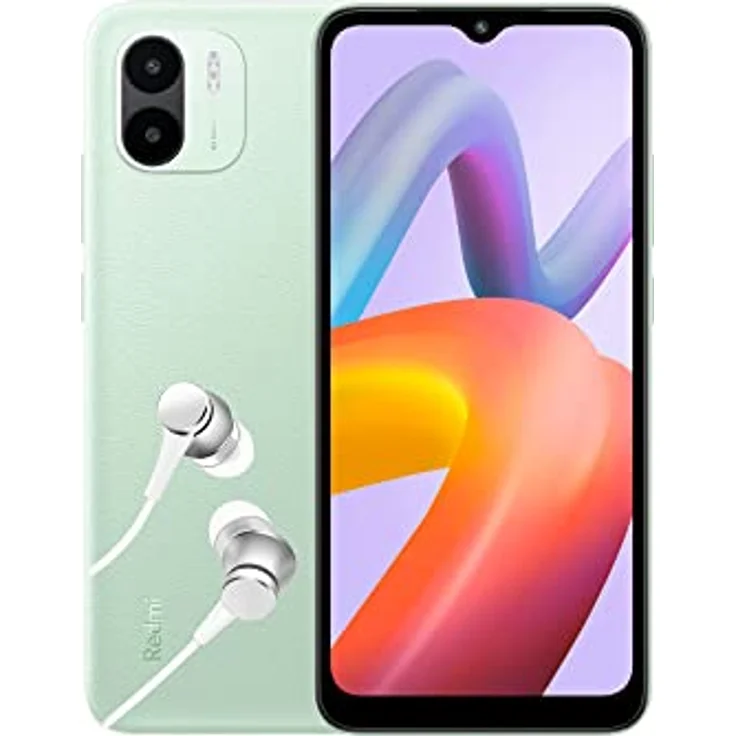 Xiaomi Redmi A2 Smartphone + Kopfhörer, 2+32GB, Handy ohne Vertrag, 6,52" HD+Display, 5.000 mAh, MediaTekHelio G36, 8MP AI Dual Kamera, Dual-SIM, Green (2 Jahre Garantie + DE Version) – Bild 1