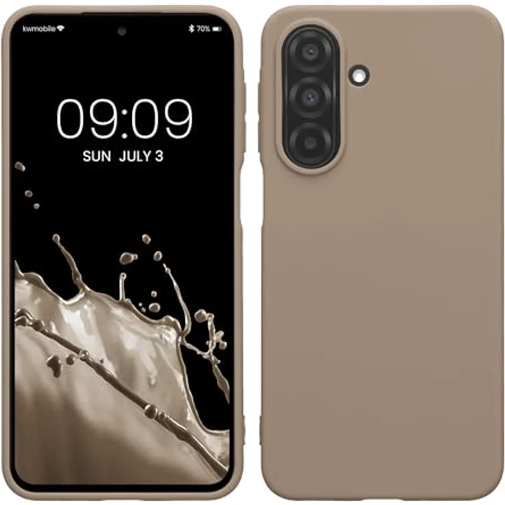 kwmobile Hülle für Samsung Galaxy A27 5G TPU Case - Flexible, gummierte Schutzhülle in Creme matt mit Unterstützung für kabelloses Laden – Bild 1