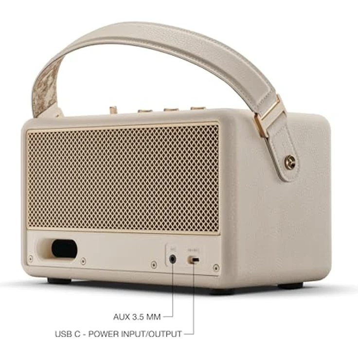 MARSHALL Kilburn III Bluetooth Lautsprecher, Cream, 360°-Sound, wasserfest, über 50 Stunden Akkulaufzeit, Powerbank-Funktion – Bild 8