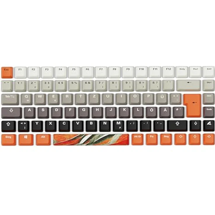 Sharkoon SKILLER SGK50 S3 Design Bundle D6, Mauspads & Deskmats mit abgenähten Rändern und deutschen Tastenkappen – Bild 3