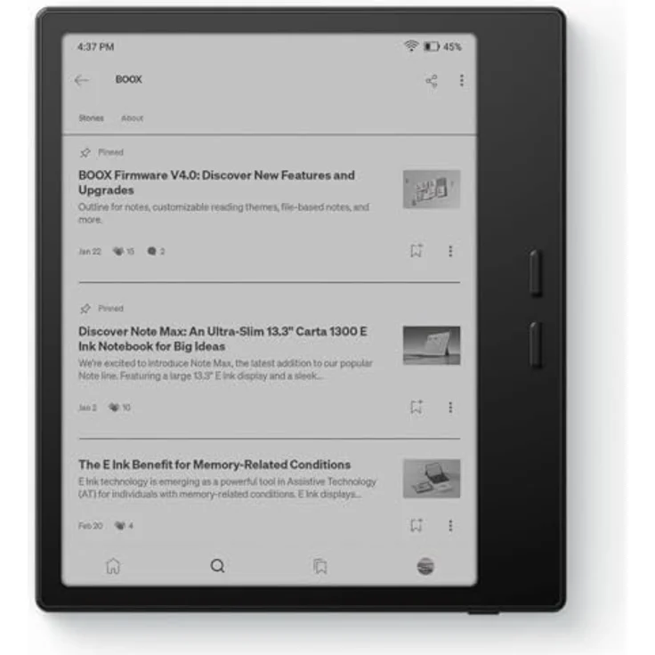 ONYX BOOX Go7, 7'' E-Book-Reader mit Schwarz-Weiß-Display, 64 GB Speicher, wasserabweisend – Bild 3