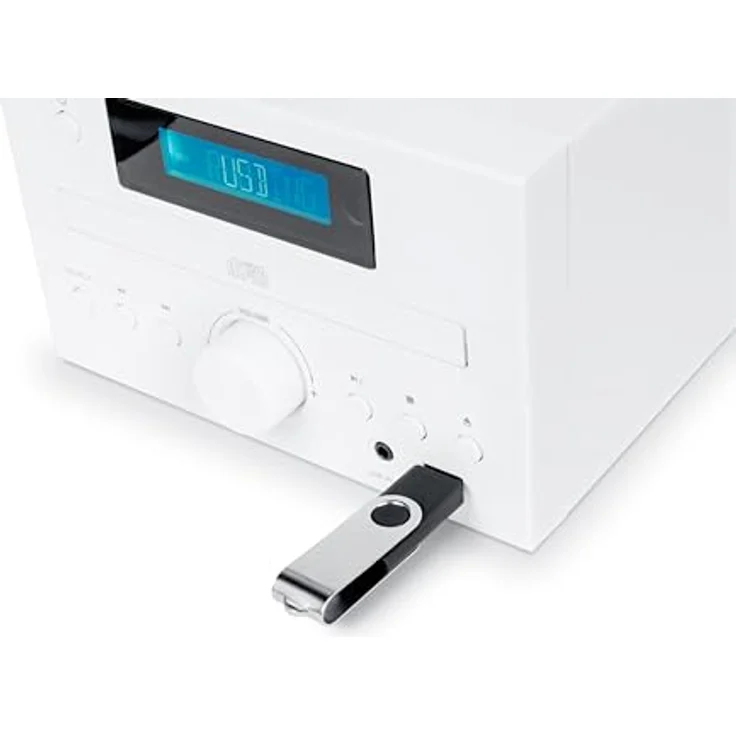 Thomson MIC121BT White, Bluetooth Kompaktanlage mit CD-Player, USB-Anschluss und FM-Radio, 50 W – Bild 6