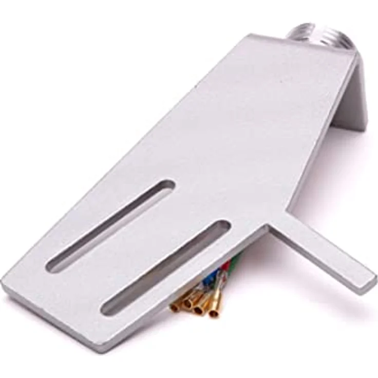 Analogis HS-22 LENCO Systemträger 6109 Plattenspieler, Aluminium Headshell mit vergoldeten Kontakten für präzise Signalübertragung – Bild 2