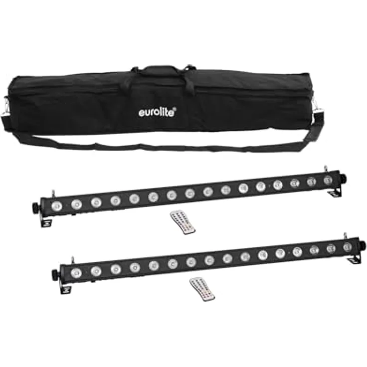 Eurolite Set 2x LED PIX-16 QCL Leiste + Soft-Bag | Spezialprodukt - Beleuchtung für Show-Effekte