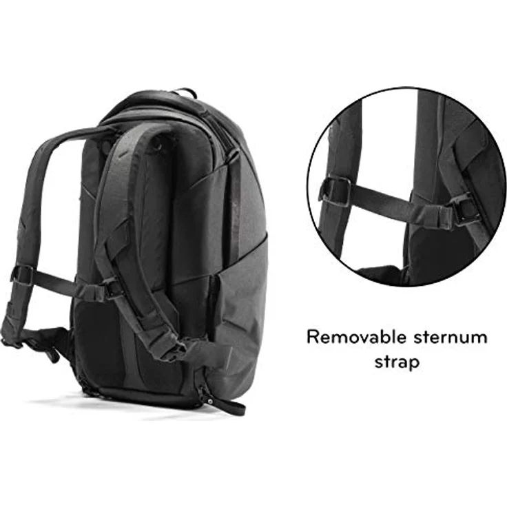 Peak Design Everyday Rucksack mit Reißverschluss, 15 l, schwarz (Schwarz) - BEDBZ-15-BK-2 – Bild 4