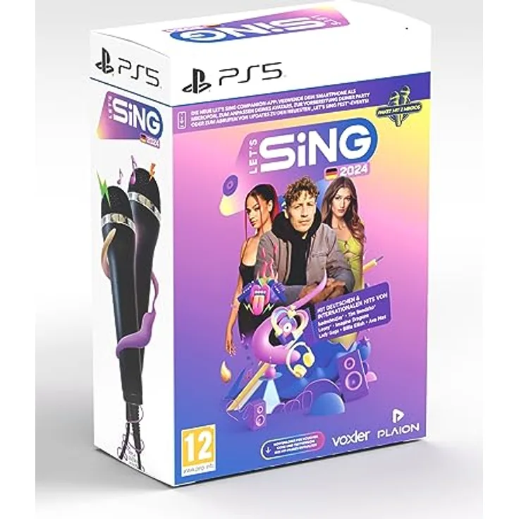 Let's Sing 2024 German Version (+ 2 Mics) (PlayStation 5) (AT-PEGI)