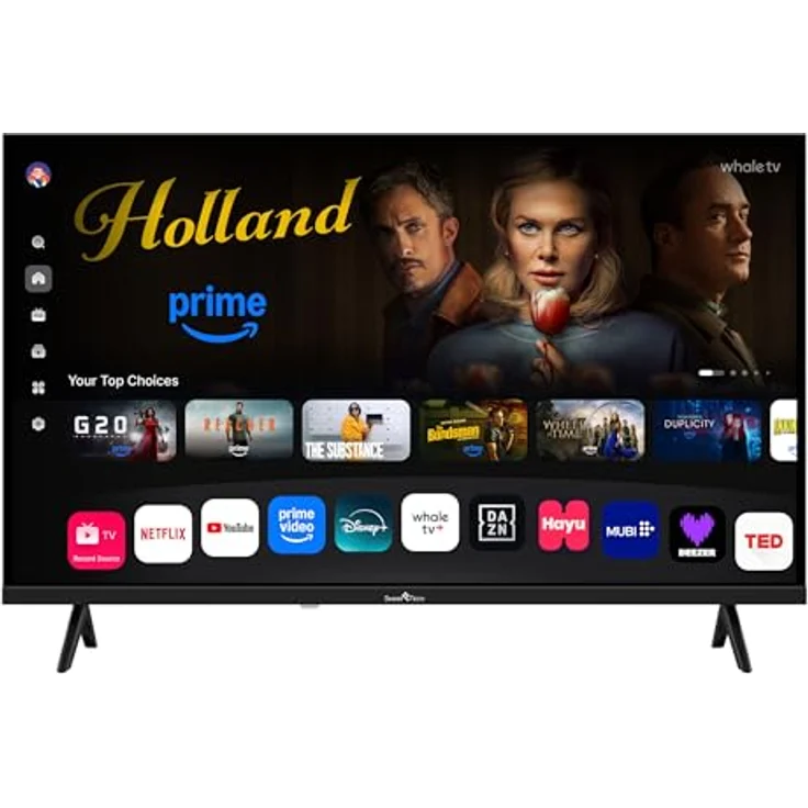 Smart Tech 32HH01K, 32 Zoll (80 cm) HD-LED-Fernseher mit Smart TV, Netflix, YouTube, Prime Video, Whale OS, 1366 x 768 Pixel – Bild 2