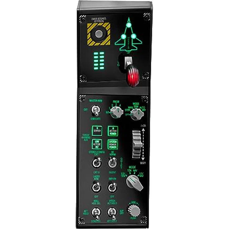 Thrustmaster Viper Panel für PC, Steuerpanel mit Hintergrundbeleuchtung, Zur Verwendung mit dem Viper TQS oder Eigenständig, 43 Aktionstasten aus Metall, Abwurffunktion, Trimmung, Fahrwerk - Preisvergleich – Bild 3