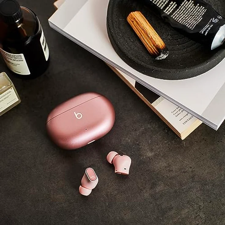 Beats Studio Buds + (2023) – Komplett kabellose Noise Cancelling In-Ear Kopfhörer, verbesserte Apple & Android Kompatibilität, Schweiß-beständige Bluetooth Kopfhörer - Space Pink – Bild 3