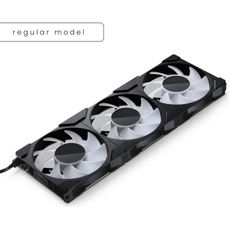 Phanteks M25-120 Gen2 Dreierpack, 3 x 120 mm ARGB-Hochleistungs-Lüfter, Daisy-Chain-Lüfterrahmen, Infinity-Spiegel-Hub, Einzelkabelanschluss, Schwarz – Bild 2