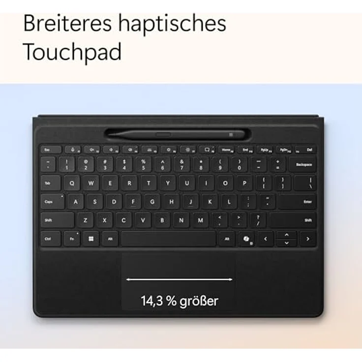 Microsoft Surface Pro Flex Keyboard mit Slim Pen schwarz - Surface Slim Pen 2 Bundle - DE, mit bis zu 41 Stunden ununterbrochenem Tippen und integriertem haptischen Motor – Bild 7