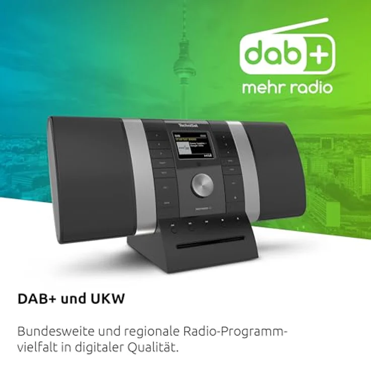 TechniSat Multyradio 4.0 SE (UKW, Internetradio, DAB+, WLAN, Bluetooth), Radio, Schwarz, Silber – Bild 2