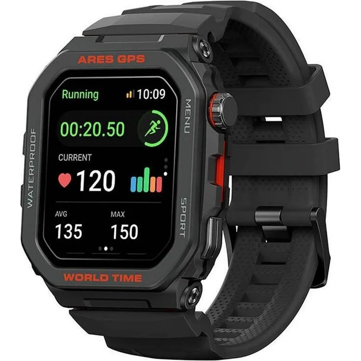 Zeblaze Ares GPS Smartwatch (black) mit Alexa-Sprachassistent, integriertem GPS und über 100 anpassbaren Zifferblättern