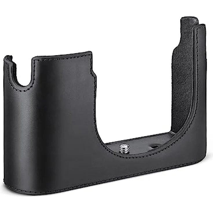 Leica Halfcase aus Leder, Schwarz, für Leica Q3 Kamera, optimaler Schutz, einfacher Zugriff, zusätzliches Fach – Bild 1