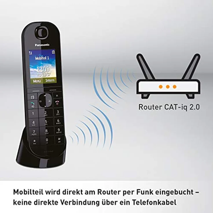 Panasonic KX-TGQ400 VoIP-Telefon  – Bild 2