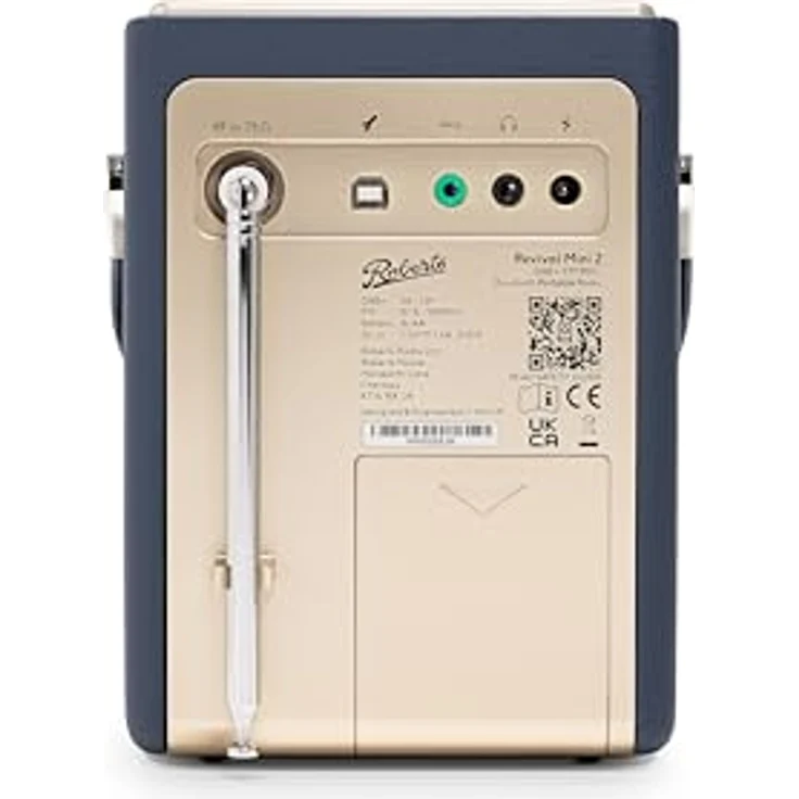 Roberts Revival Mini 2 DAB+ Radio, DAB+, DAB, FM, Bluetooth, tragbares Radio, Blau – Bild 4