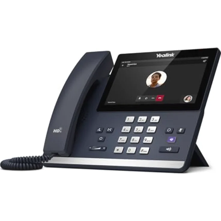Yealink MP56 E2 Teams Systemtelefon, VoIP mit 7 Zoll Touchscreen, graues Design, Optimal HD Audio, PoE-Unterstützung – Bild 5