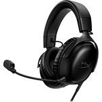 HyperX Cloud III – Kabelgebundenes Gaming-Headset, PC, PS5, Xbox Series X|S, abgewinkelte 53mm-Treiber, DTS, Memory-Schaum, Stabiler Rahmen, ultraklares 10mm-Mikrofon, USB-C, USB-A, 3,5mm, Schwarz