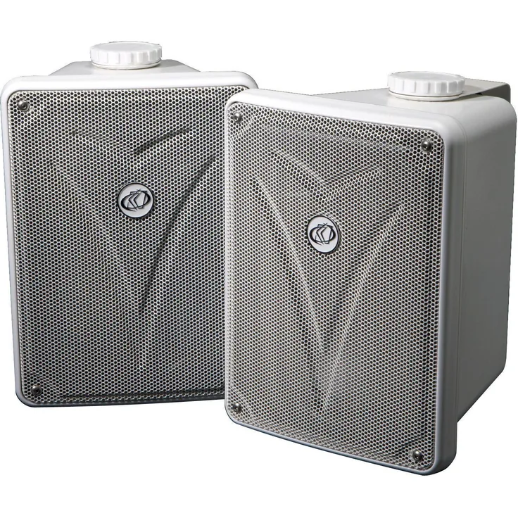 Kicker KB 6000W, 2-Wege Außen-Lautsprecher weiß, 75/150 Watt RMS/MAX, Frequenzgang 55-22.000 Hz, Wandmontage