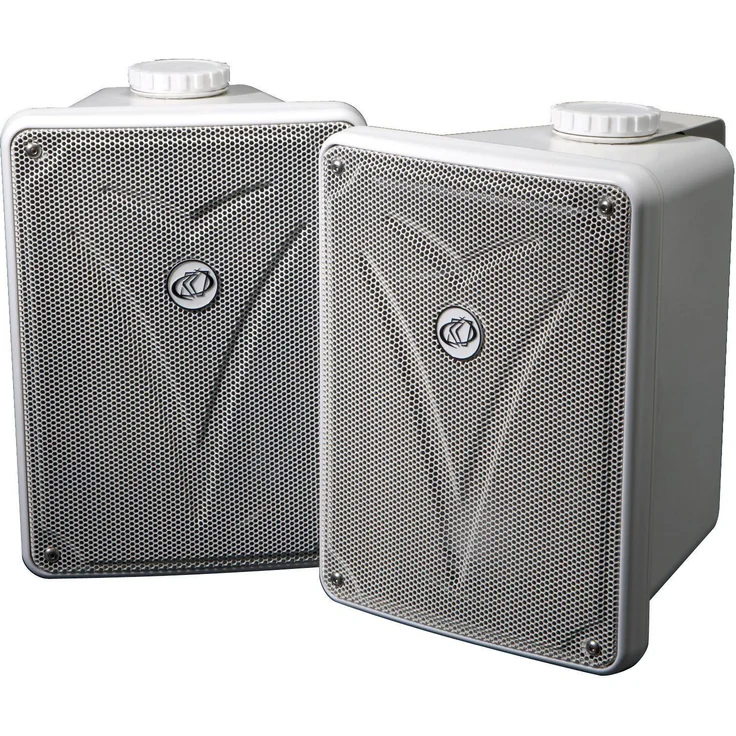 Kicker KB 6000W, 2-Wege Außen-Lautsprecher weiß, 75/150 Watt RMS/MAX, Frequenzgang 55-22.000 Hz, Wandmontage