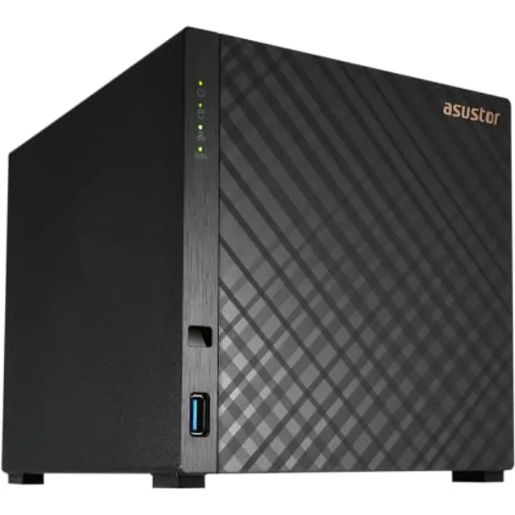 Asustor Drivestor 4 Gen 2 AS1204T, 4 Bay NAS mit 4K Video-Transkodierung, Quad-Core-Prozessor und 2,5-Gigabit-Ethernet