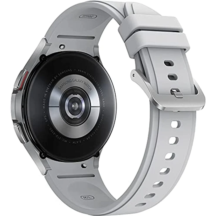 Samsung Galaxy Watch4 Classic, Runde Bluetooth Smartwatch, Wear OS, drehbare Lünette, Fitnessuhr, Fitness-Tracker, 46 mm, Silver (Deutche Version) [EU Version] – Bild 3