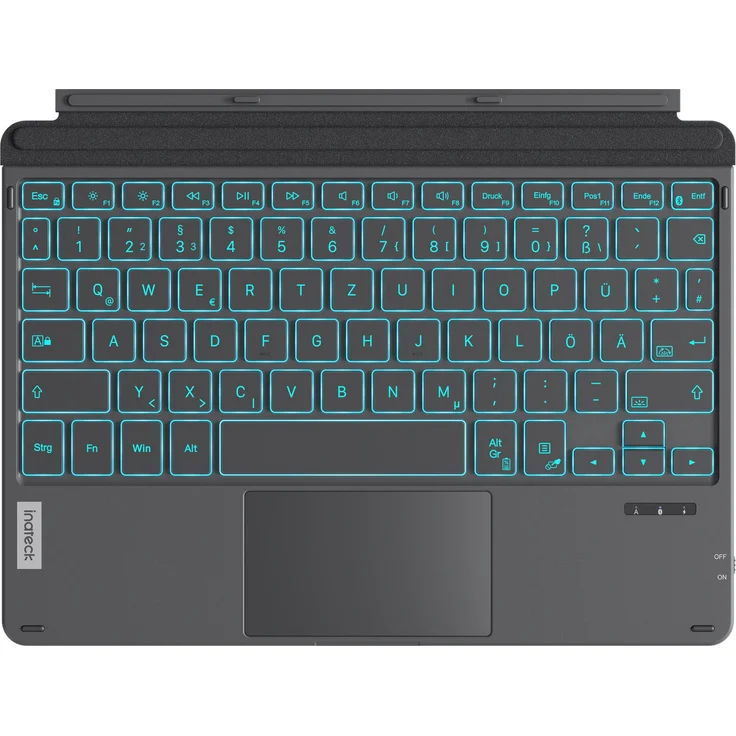 Inateck Tastatur für Surface Go 1&2&3&4, 7 Farben beleuchtung, mit Touchpad Tablet-Tastatur – Bild 1