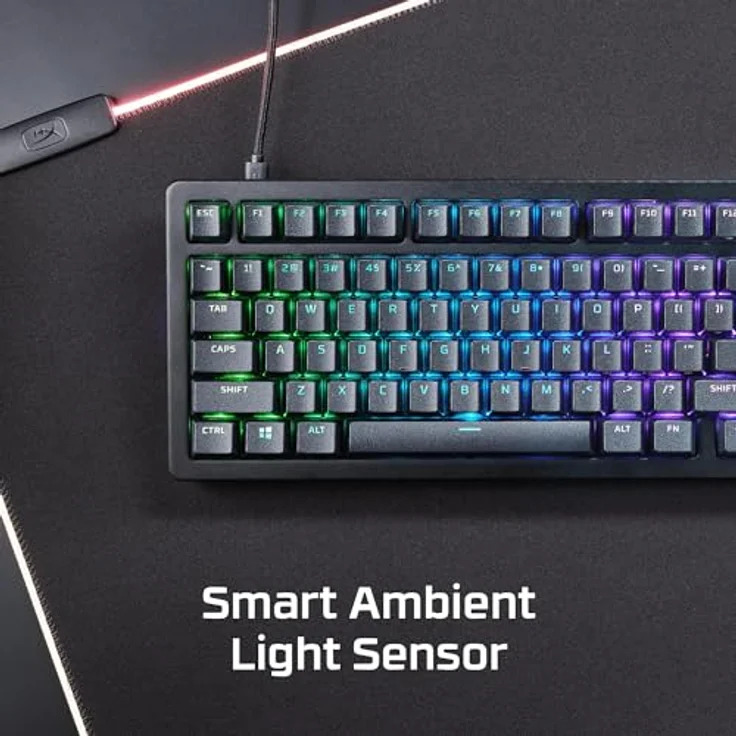 HyperX Alloy Rise 75 Gaming-Tastatur, mechanische Switches, RGB-Beleuchtung, schwarz – Bild 5