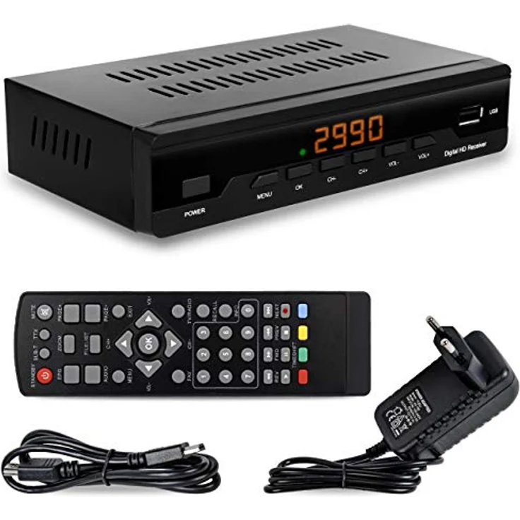 Kabelreceiver Kabel Receiver für digitales Kabelfernsehen 2990 Combo (HDTV ,DVB-C / C2, DVB-T/T2 , HDMI , SCART , USB 2.0 , WLAN optional) + HDMI Kabel – Bild 2