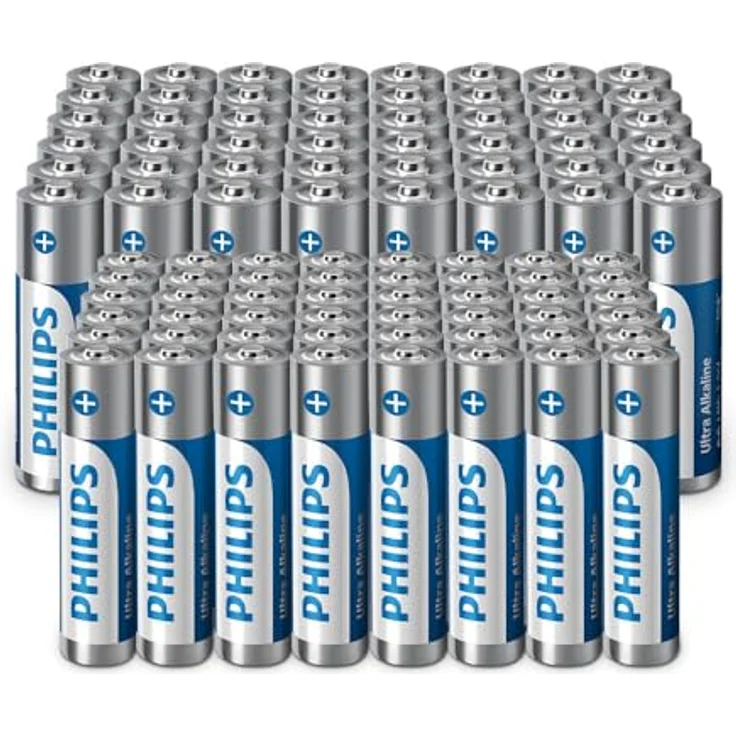 Philips Ultra AA-/AAA-Alkali-Batterien Kombipackung, 96 Stück - 48 AA & 48 AAA, auslaufsicher – Bild 1