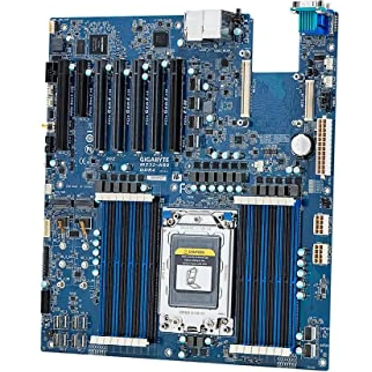GIGABYTE MZ32-AR0, Mainboard für AMD EPYC, 64 Kerne, 128 GB DDR4-RAM, Socket SP3, 7 nm, integrierte SAS-Ports – Bild 3