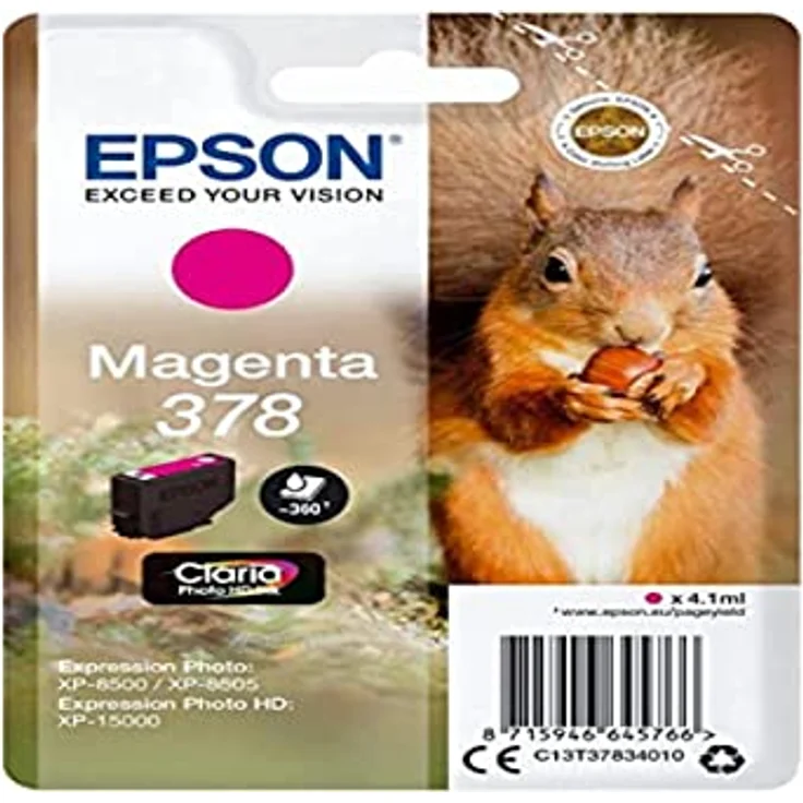 Epson 378 4.1 ml 360 Seiten magenta Tintenpatrone – Tintenpatronen (Epson, magenta, Expression Photo xp-8500, xp-8505 Expression Photo HD xp-15000, 4,1 ml, 360 Seiten) – Bild 2