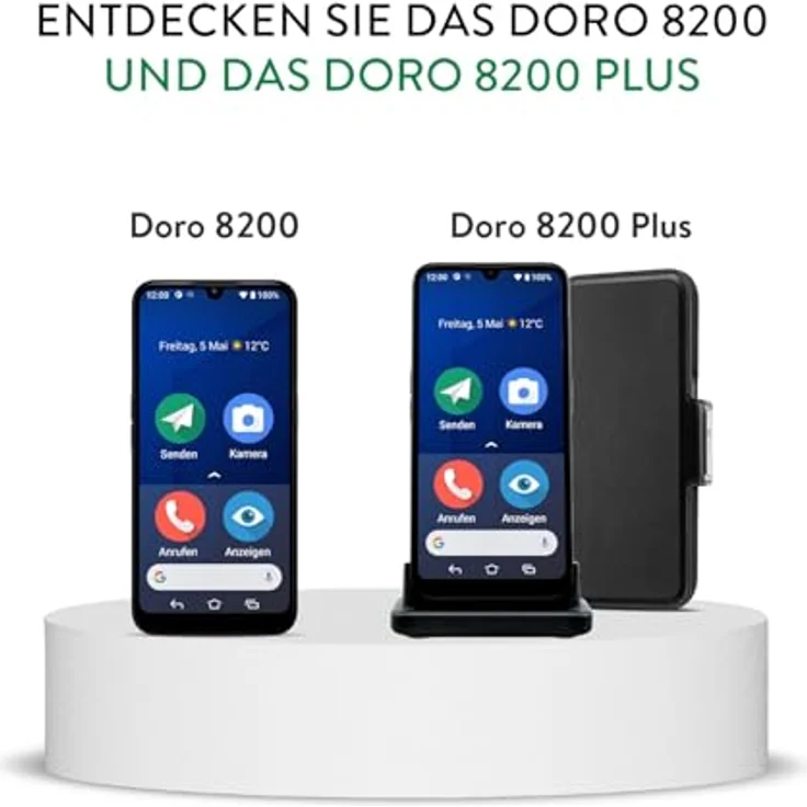 Doro 8200 Plus Dark Blue, Smartphone für Senioren mit einfacher Bedienung – Bild 6