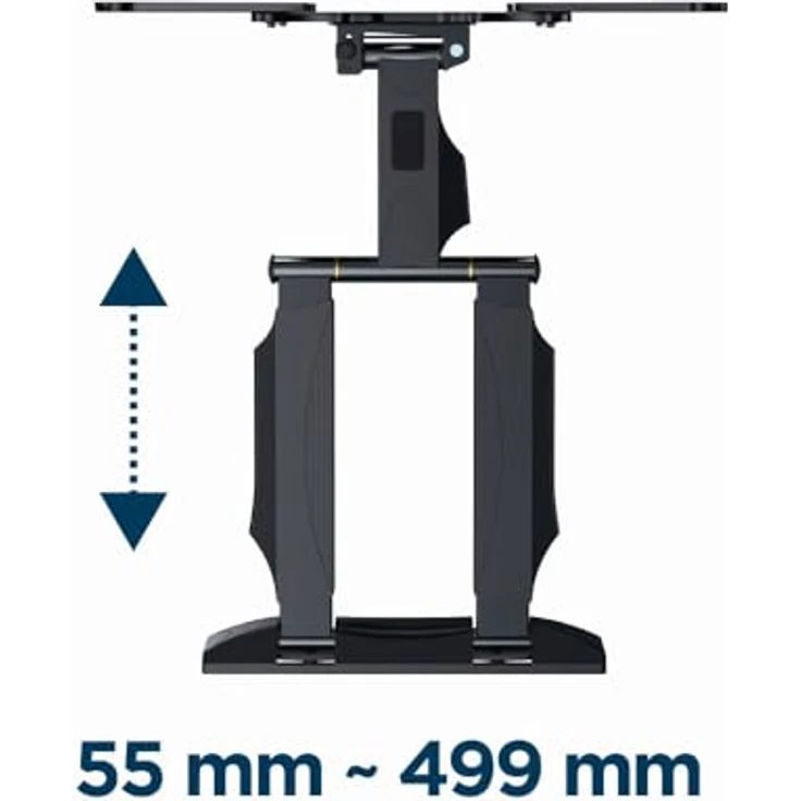 Gembird Premium Full-motion TV Wall Mount 32-55inch 32kg (Wand, 55", 32 kg), TV Wandhalterung, Schwarz – Bild 5
