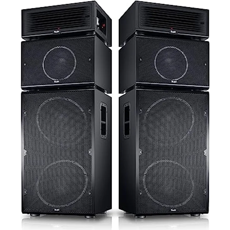 Teufel Power HiFi Stereo-Set, Modulares Lautsprecher-System mit 440 Watt pro Turm, Bluetooth, Schwarz - Preisvergleich