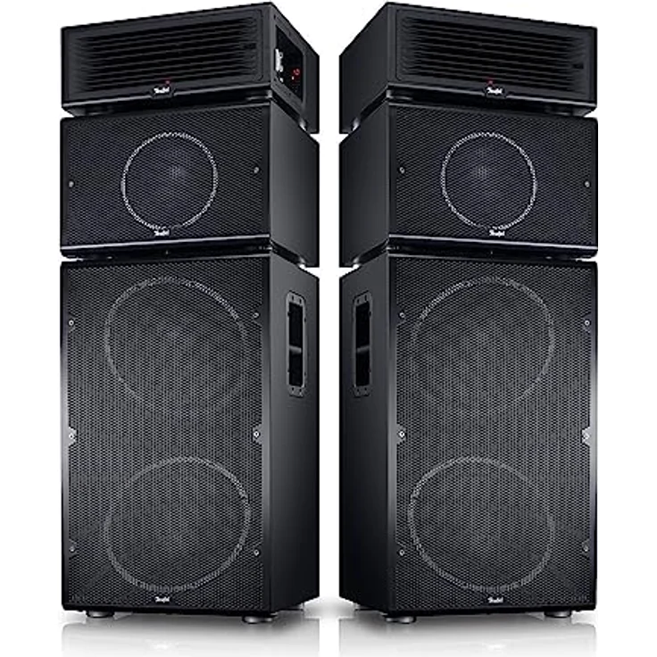Teufel Power HiFi Stereo-Set, Modulares Lautsprecher-System mit 440 Watt pro Turm, Bluetooth, Schwarz - Preisvergleich – Bild 1