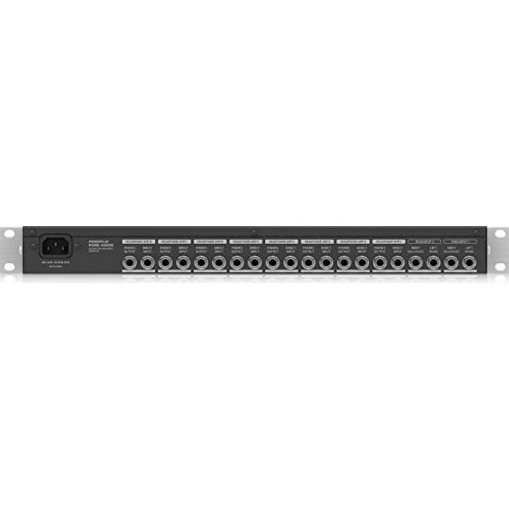 Behringer PowerPlay PRO-8 HA8000, 8-Kanal Kopfhörerverstärker für Studio- und Bühnenanwendungen, Schwarz, Grau – Bild 4